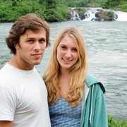 Michelle and Mike Lee take in the scenery while on a shoot